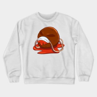 Meatball Halloween Cute Food Crewneck Sweatshirt